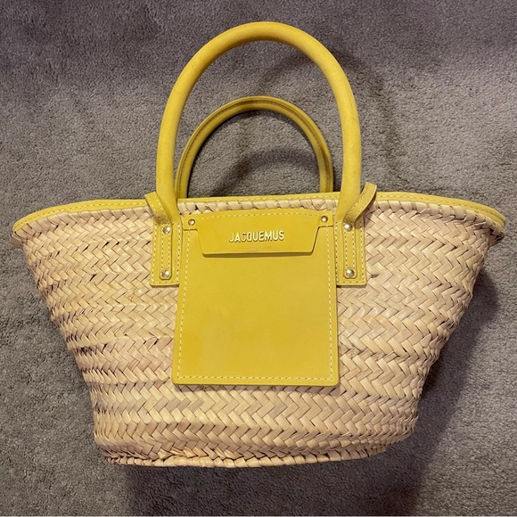 Jacquemus Le Grand Panier Raffia Basket Tote Bag - Picture 1 of 15